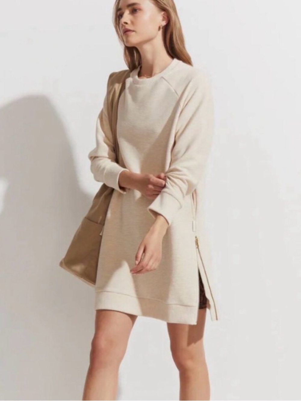 Varley Side-Zip Albret Dress Ivory - Medium